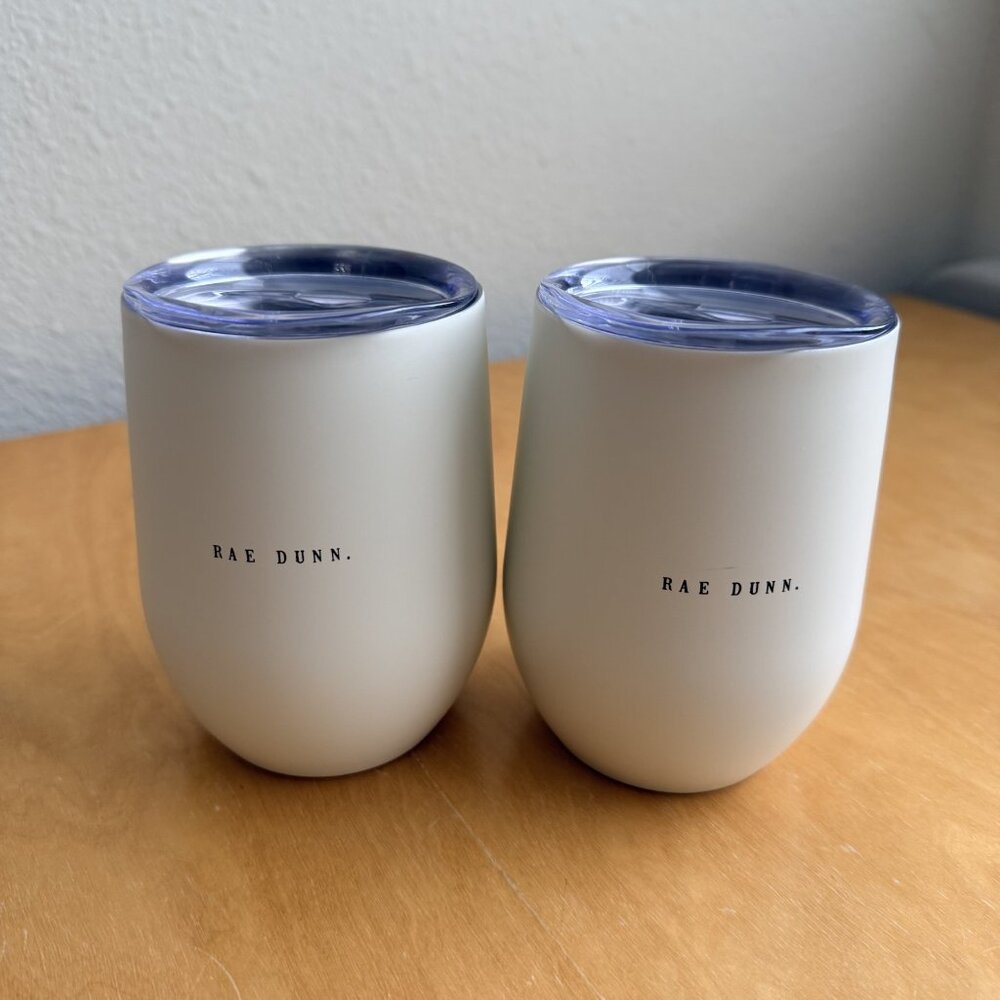 Rae Dunn Wifey Hubby Stainless Steel Tumblers Set NWOT - Picture 2 of 4